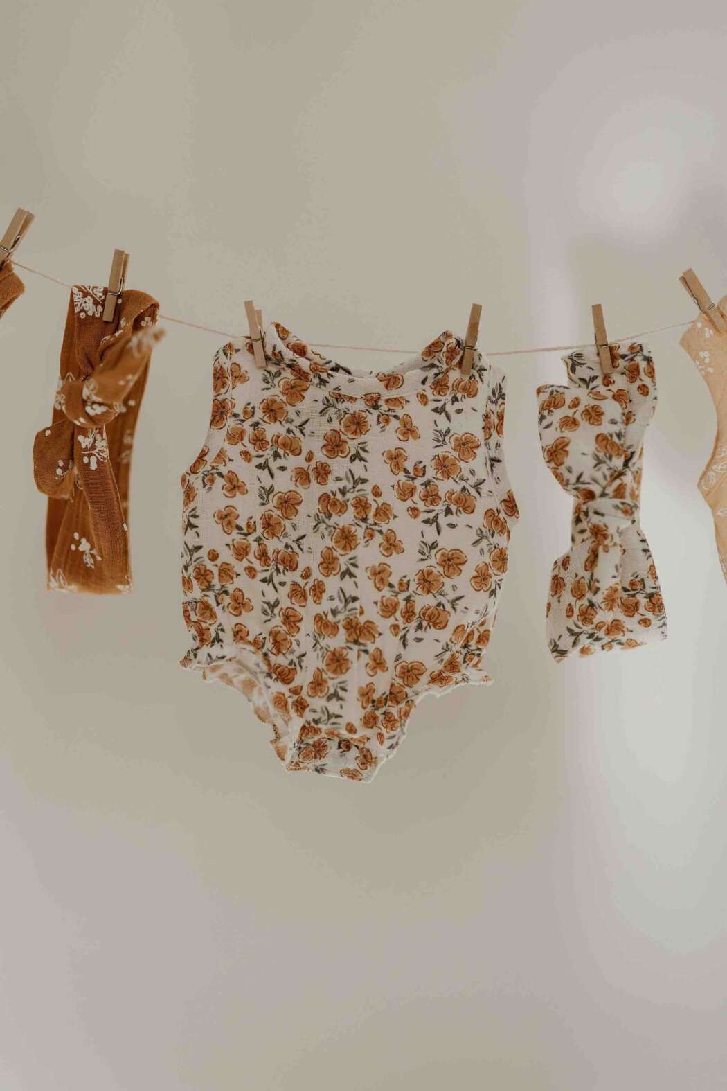 Doll romper californian poppy 3