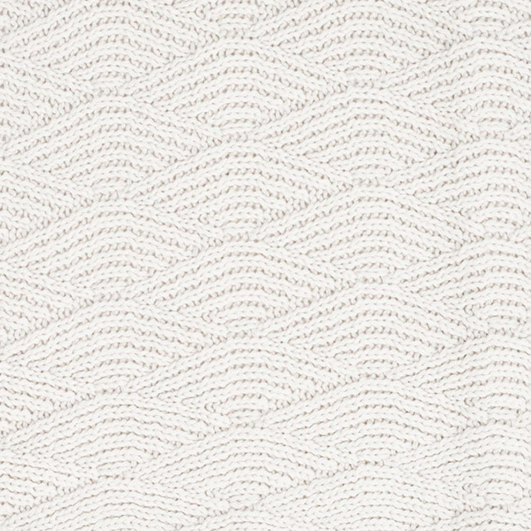 Deken 75x100cm River knit cream white 2