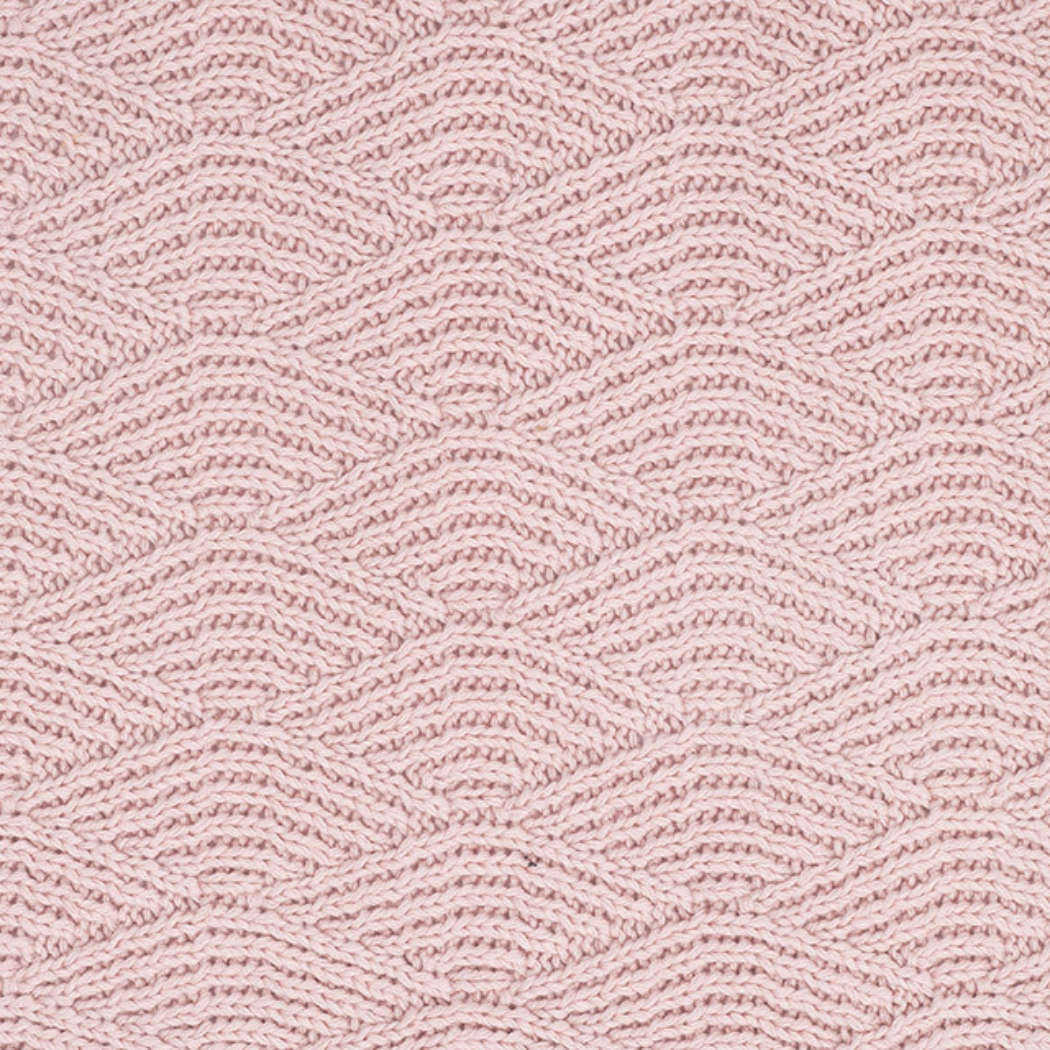 Deken 75x100cm River knit pale pink 2