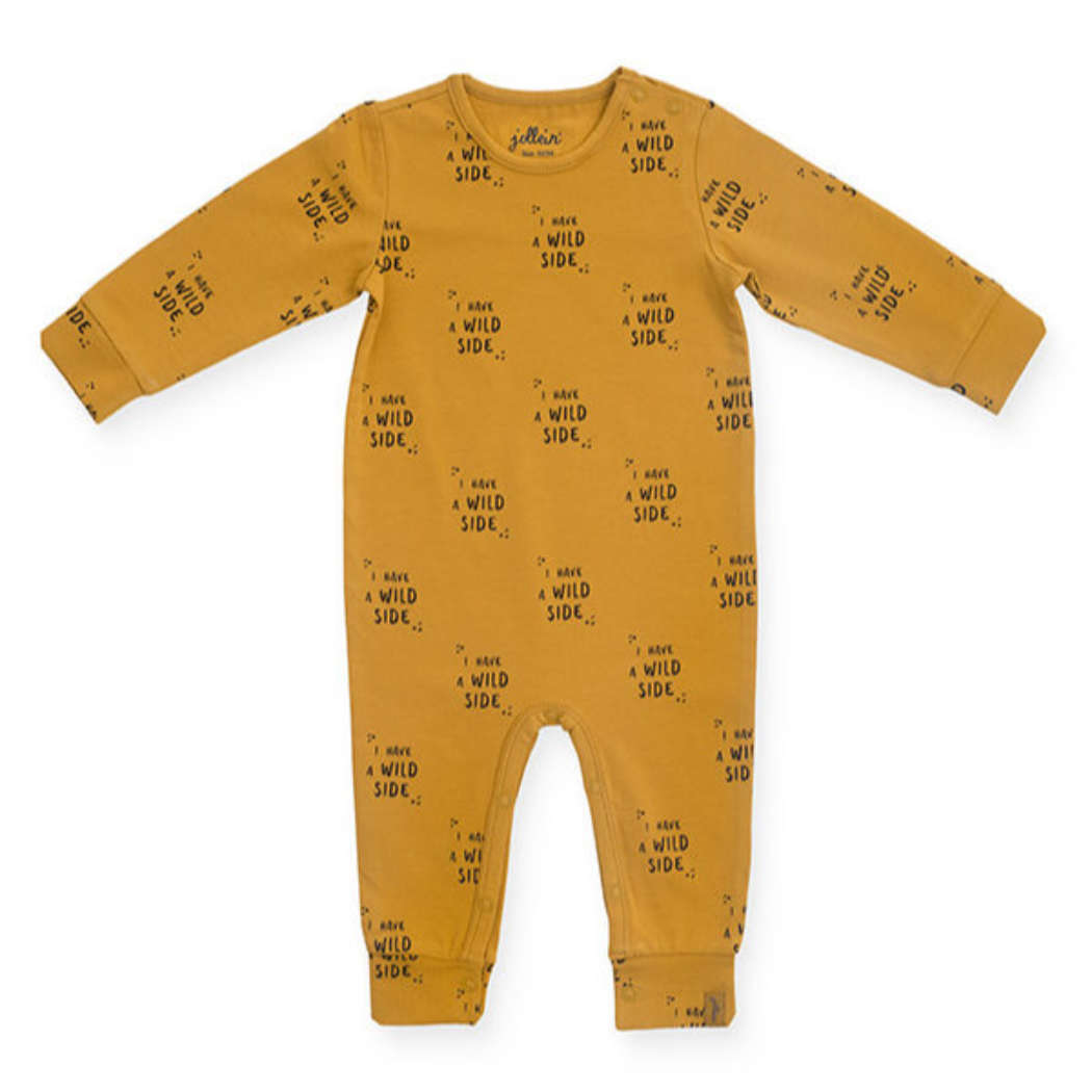 Jumpsuit Wild animal mustard