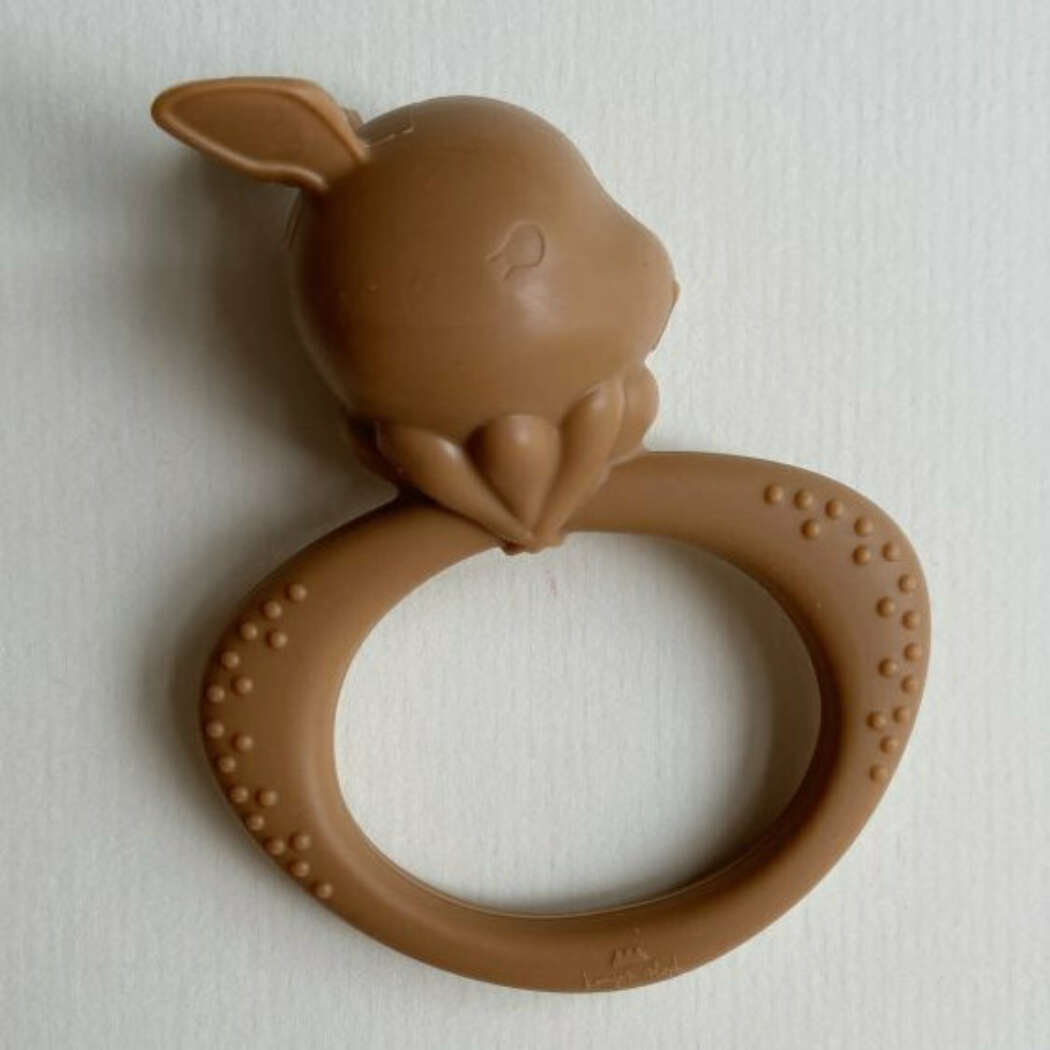 SILICONE TOYS RABBIT Teeth soothers KS2624 ALMOND 1 1080x