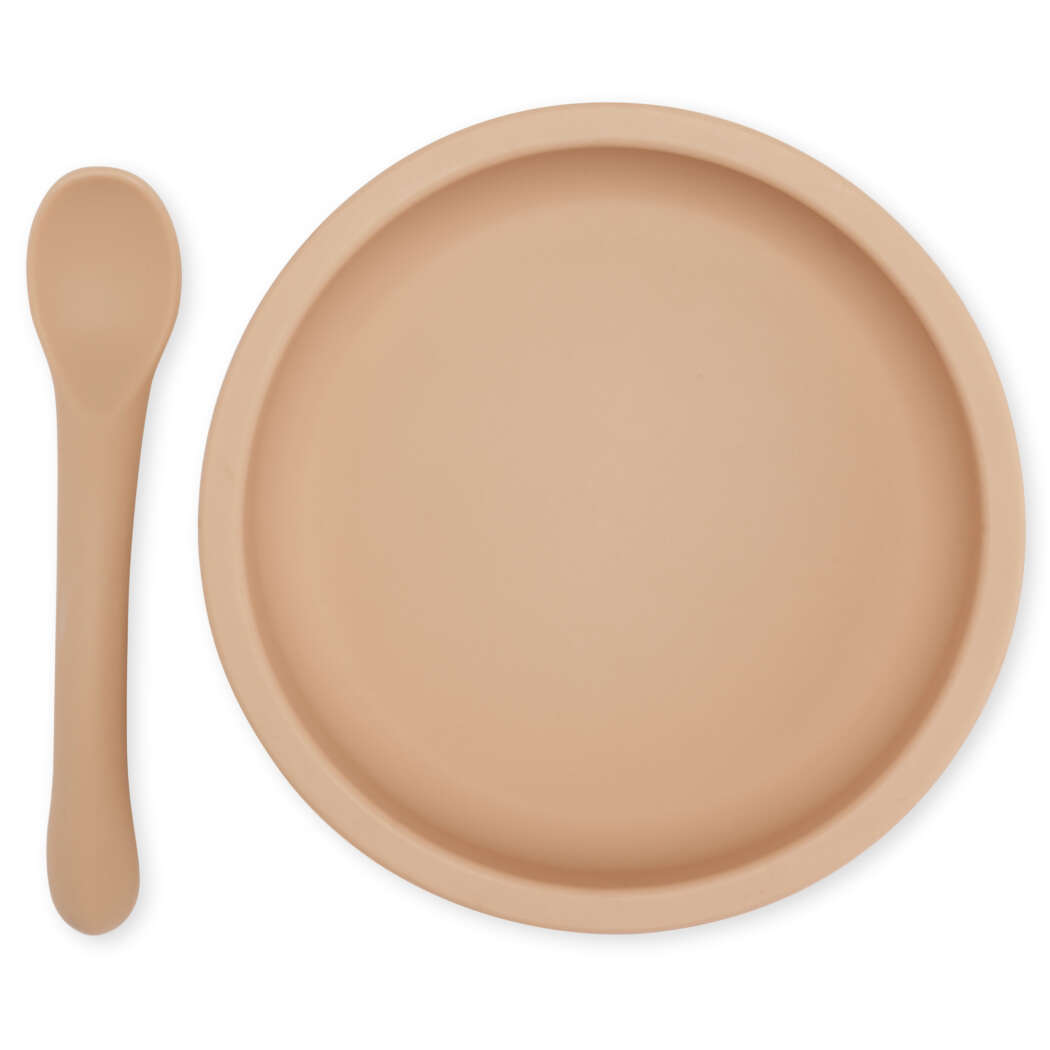 KS3586 BOWL SPOON SILICONE SET ROSE SAND Main