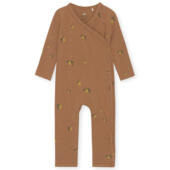 KS3719 BASIC NEWBORN ONESIE GOTS LEMON BROWN Extra 0