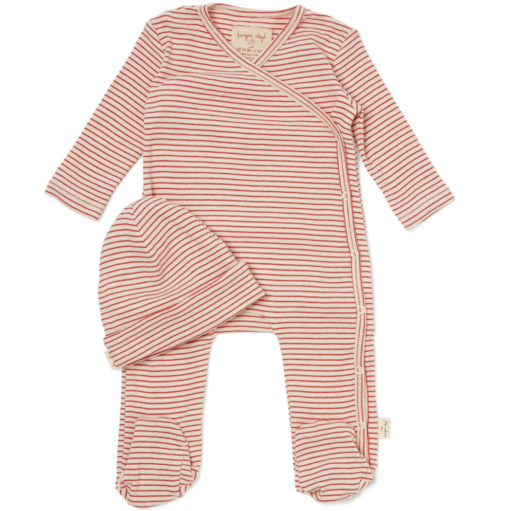 KS2532 DIO ONESIE WITH BEANIE RED STRIPE Main