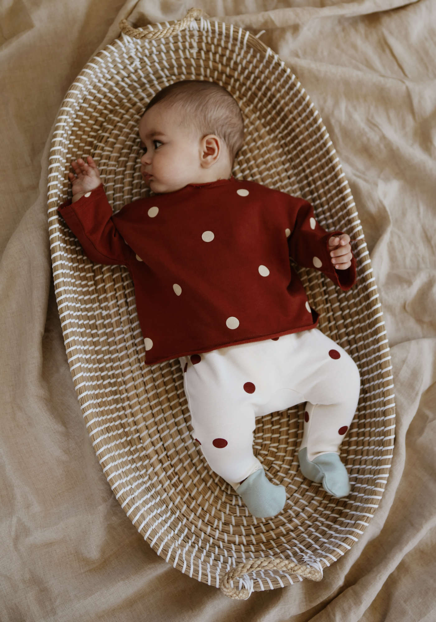 Organic Zoo Boxpakje 'Burgundy Dots' | Suit - Bio Katoen | Little Onesie